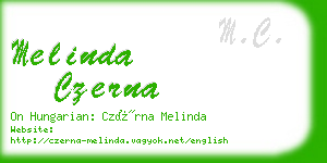 melinda czerna business card